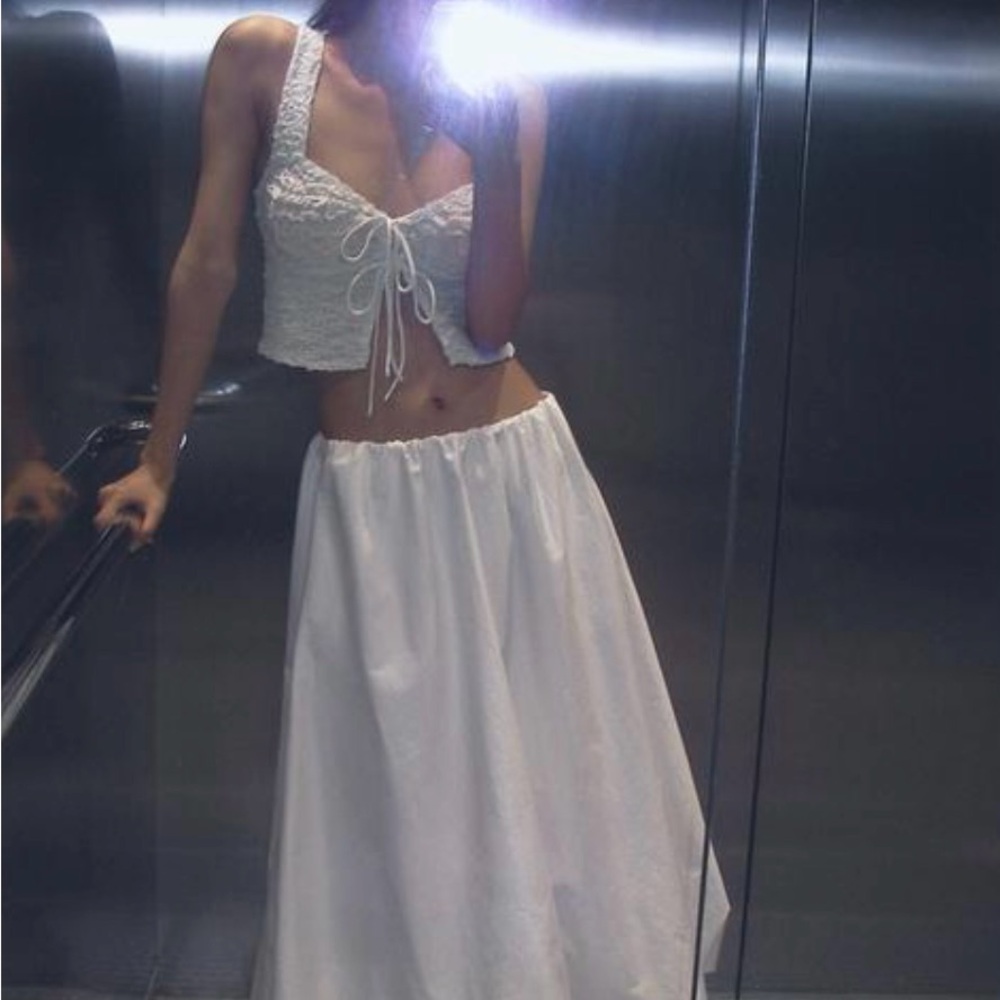 NWT Zara Balloon Midi Skirt